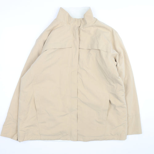 Marks and Spencer Womens Beige Water Resistant Mid-Length Jacket UK 18