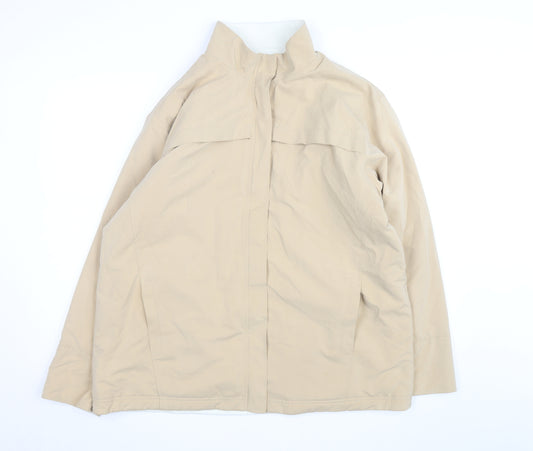 Marks and Spencer Womens Beige Water Resistant Mid-Length Jacket UK 18