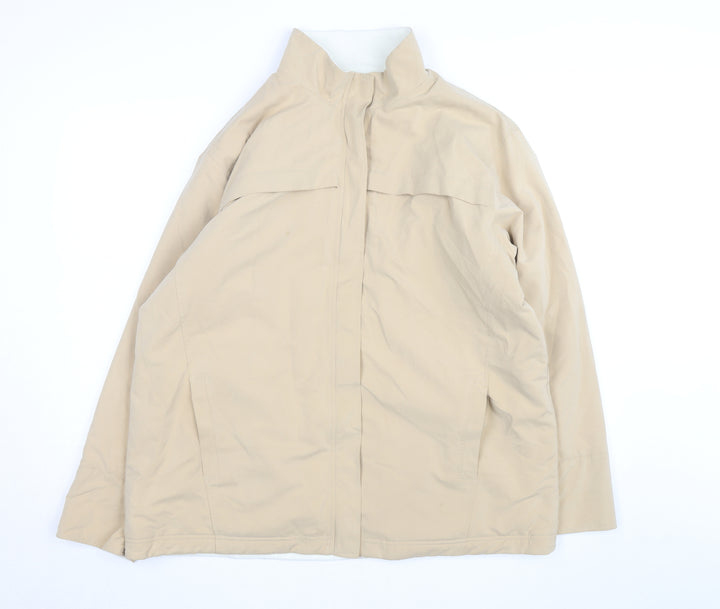 Marks and Spencer Womens Beige Water Resistant Mid-Length Jacket UK 18