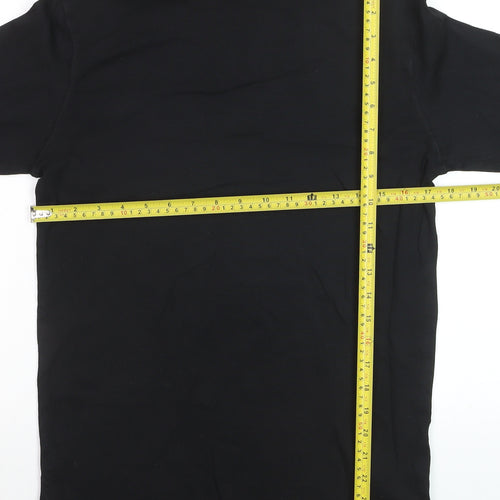 Cotton Traders Women’s Black Roll Neck Long Sleeve Cotton Jumper M