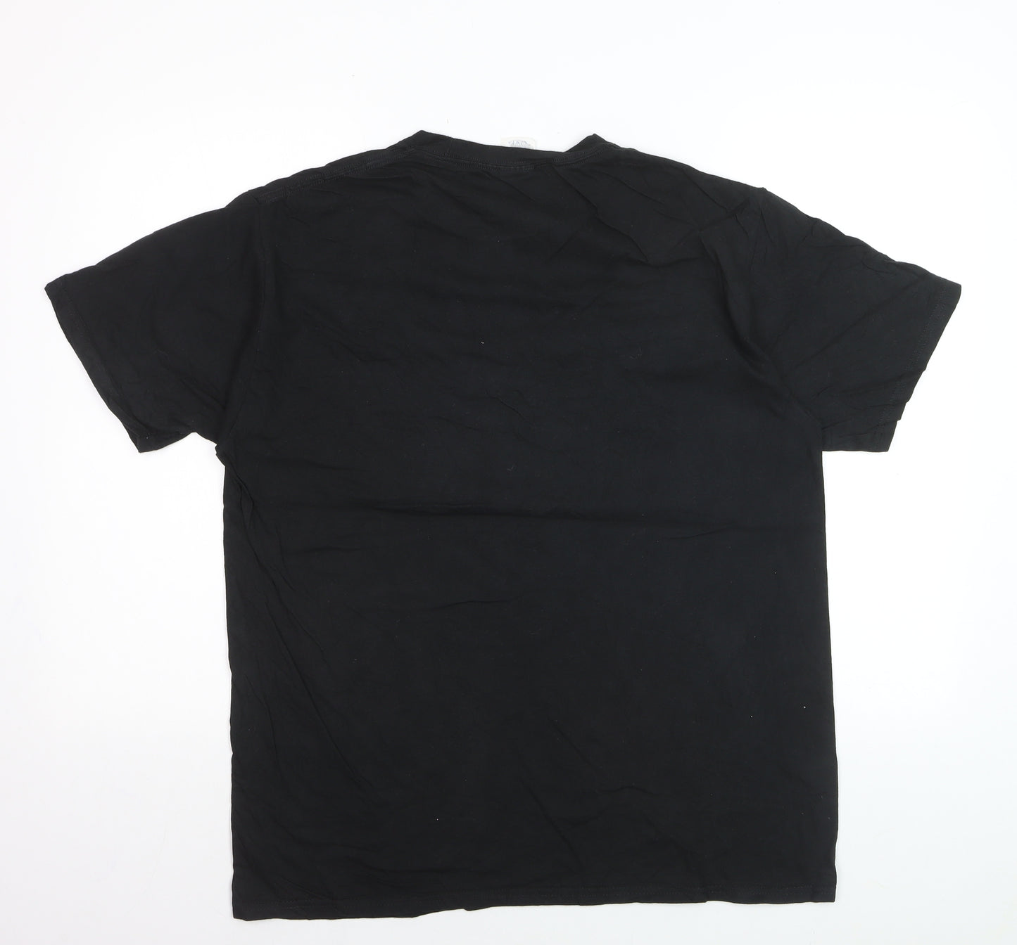 Purt Company Mens Black Superman Logo Graphic Cotton T-Shirt L