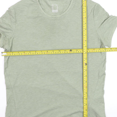 Decathlon Women's Green Regular Fit Short Sleeve T-Shirt Size 12