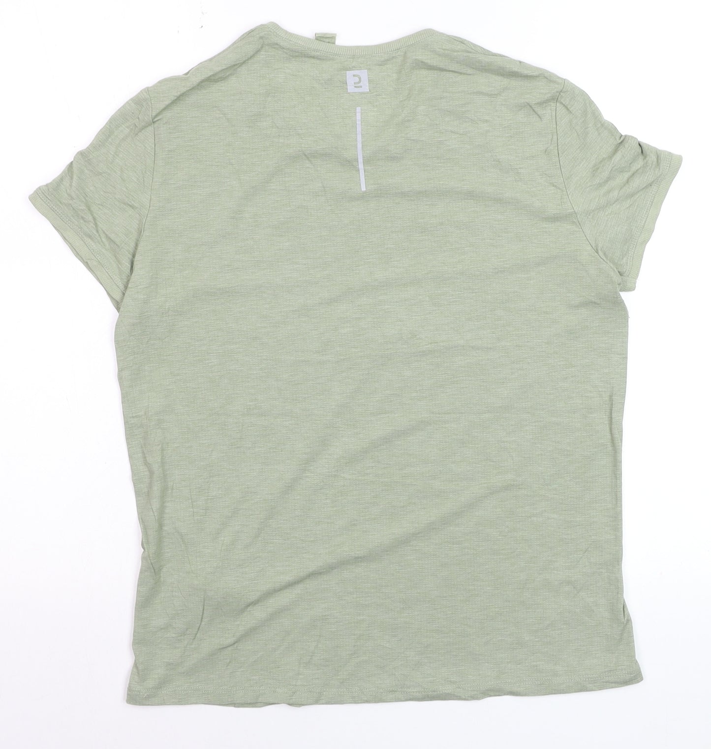 Decathlon Women's Green Regular Fit Short Sleeve T-Shirt Size 12