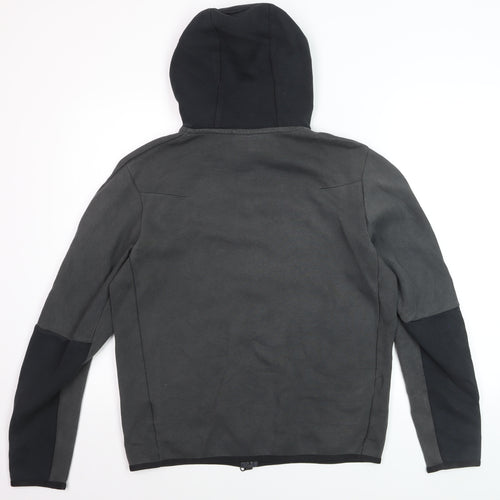 Nike Men's Grey Full Zip Hoodie M Sports Fleece Jacket