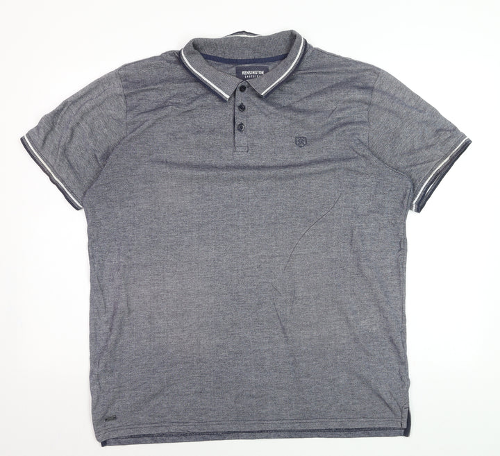 Kensington Eastside Men’s Grey Cotton Polo Shirt XL