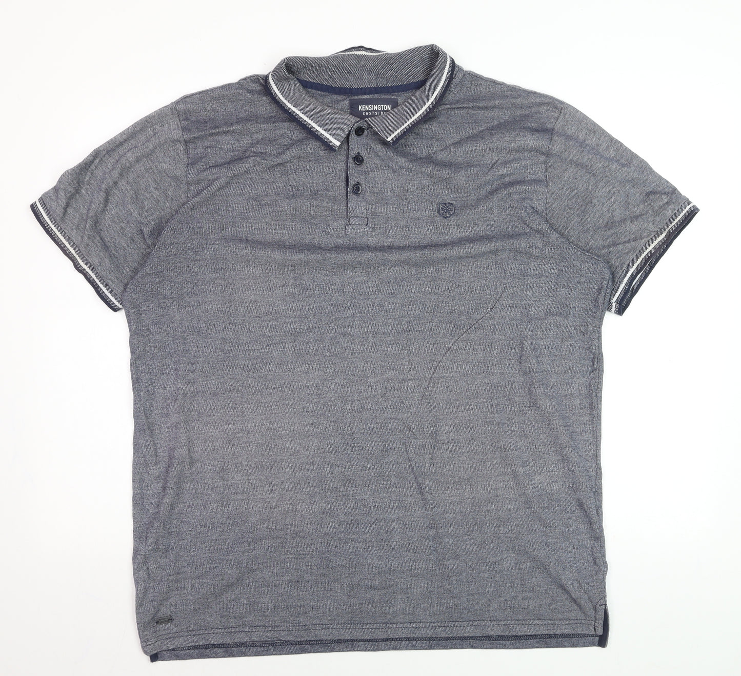 Kensington Eastside Men’s Grey Cotton Polo Shirt XL