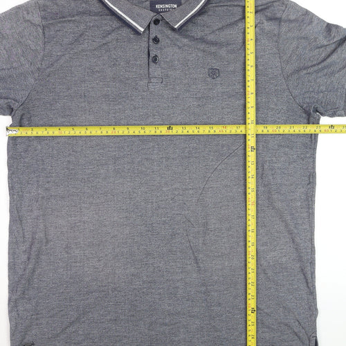 Kensington Eastside Men’s Grey Cotton Polo Shirt XL