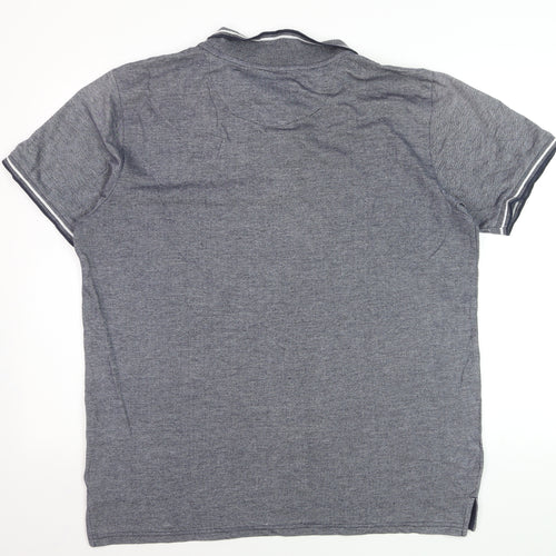 Kensington Eastside Men’s Grey Cotton Polo Shirt XL