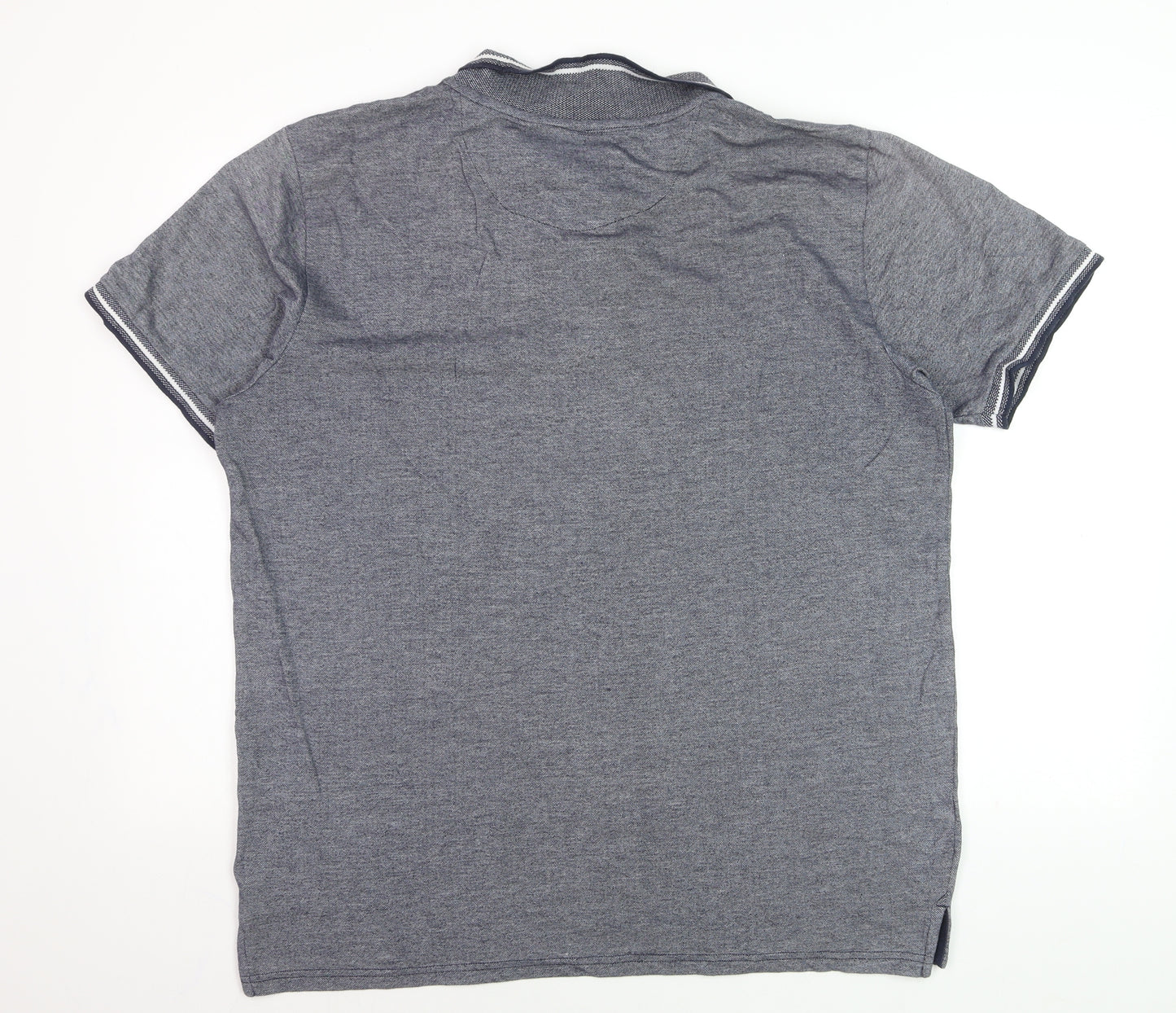 Kensington Eastside Men’s Grey Cotton Polo Shirt XL