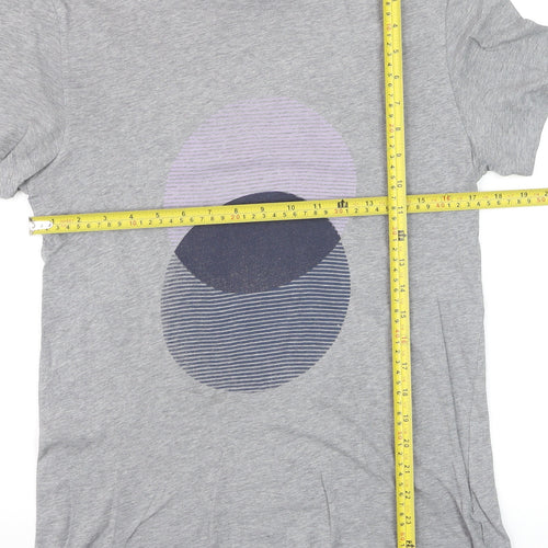 Kin by John Lewis Men's Grey Graphic Cotton T-Shirt Size S