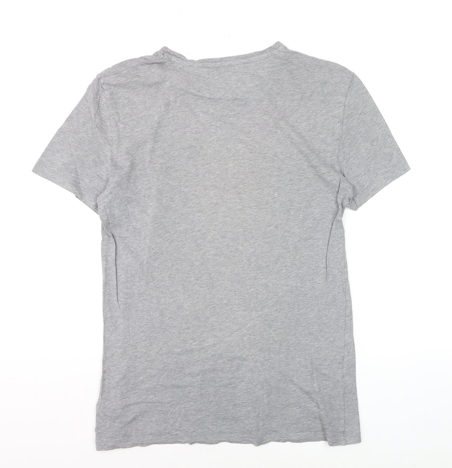 Kin by John Lewis Men's Grey Graphic Cotton T-Shirt Size S