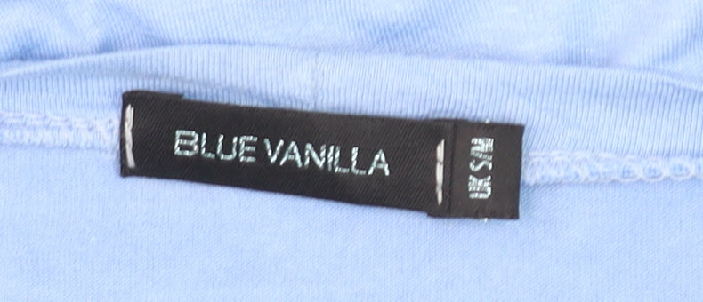 Blue Vanilla Women's Blue Relaxed Jersey 3/4 Sleeve T-Shirt S