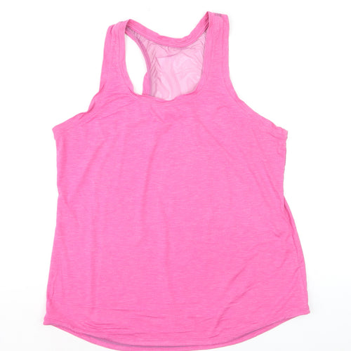 Athletic Works Women's Pink Racerback Tank Top M Lightweight Sportswear