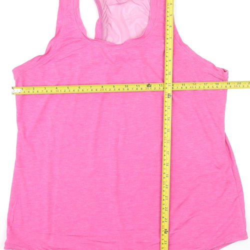 Athletic Works Women's Pink Racerback Tank Top M Lightweight Sportswear