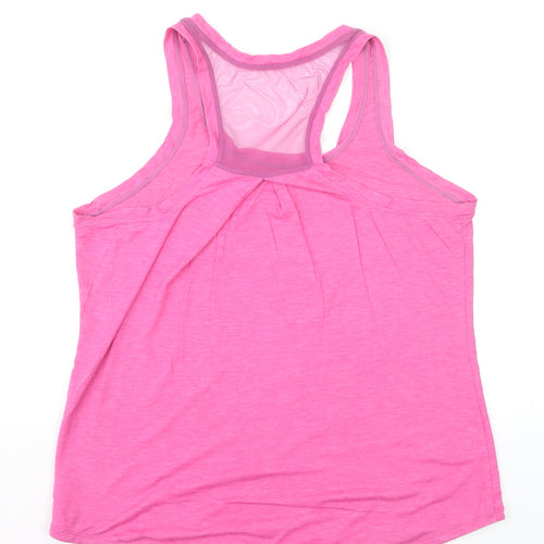 Athletic Works Women's Pink Racerback Tank Top M Lightweight Sportswear