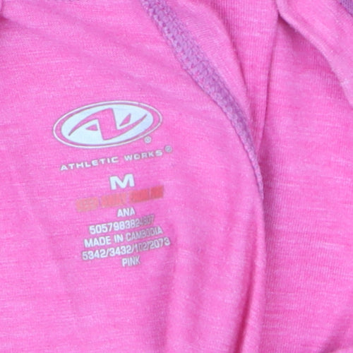 Athletic Works Women's Pink Racerback Tank Top M Lightweight Sportswear
