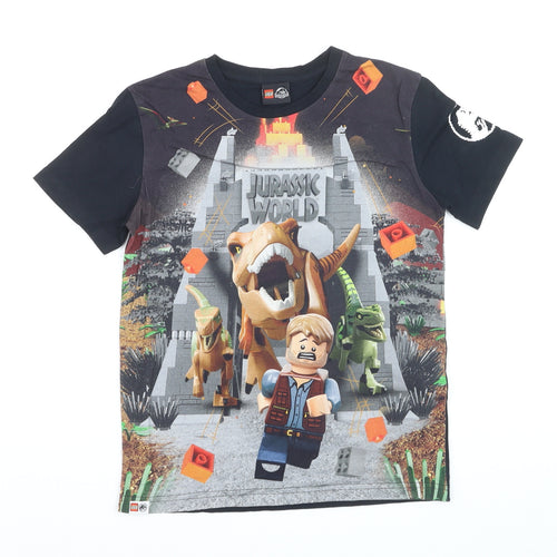 Next Boys Black LEGO Jurassic World Dinosaur Graphic T-Shirt 8 Years