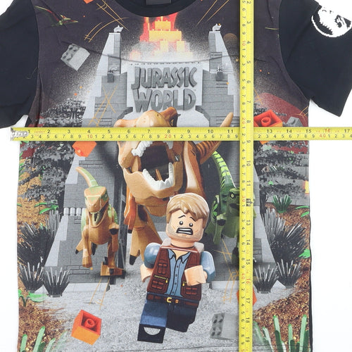 Next Boys Black LEGO Jurassic World Dinosaur Graphic T-Shirt 8 Years