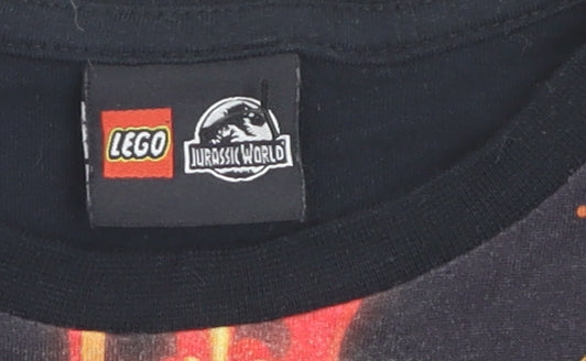 Next Boys Black LEGO Jurassic World Dinosaur Graphic T-Shirt 8 Years
