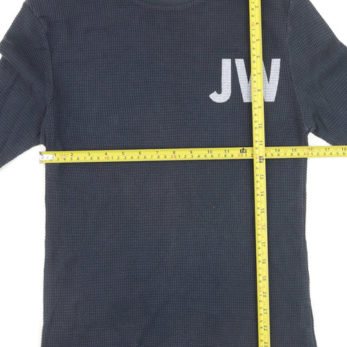 Jack Wills Men's Blue Slim Fit Long Sleeve Cotton Top XS