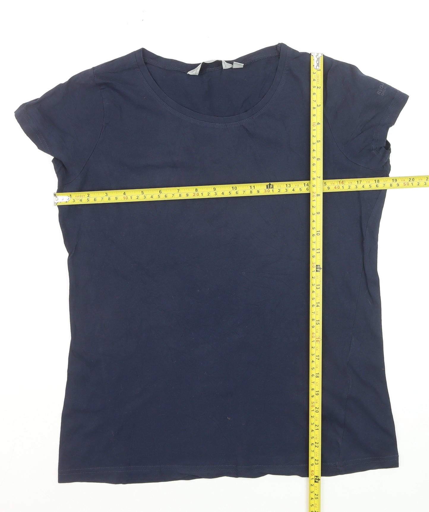 Regatta Women’s Blue Cotton Short Sleeve Basic T-Shirt UK 14
