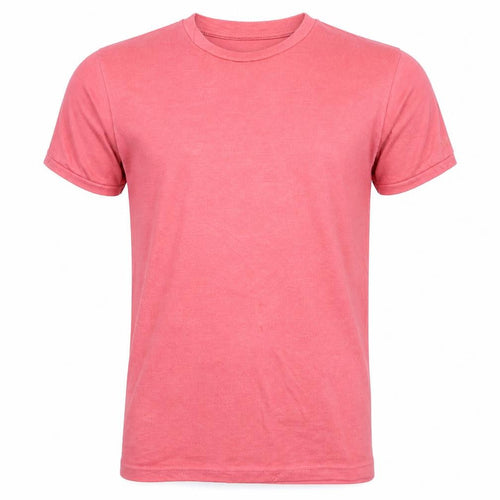 Sultan Men’s Pink Cotton Crew Neck Short Sleeve T-Shirt M