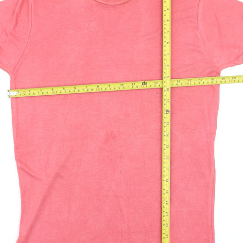 Sultan Men’s Pink Cotton Crew Neck Short Sleeve T-Shirt M