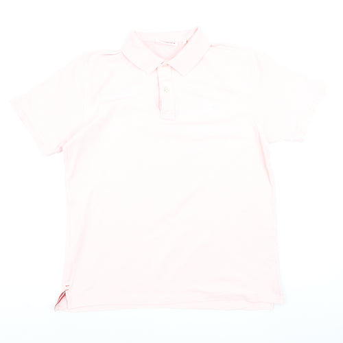 Boast Men's Pink Pima Cotton Polo Shirt Size L Classic Fit