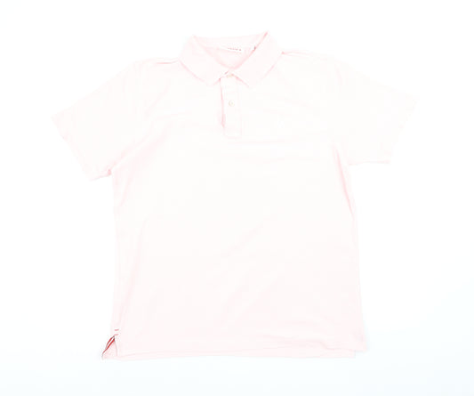 Boast Men's Pink Pima Cotton Polo Shirt Size L Classic Fit