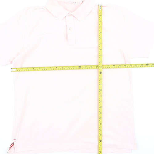 Boast Men's Pink Pima Cotton Polo Shirt Size L Classic Fit