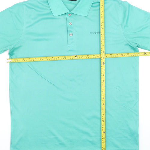 Donnay Men's Green Lightweight Polyester Polo Shirt Size L