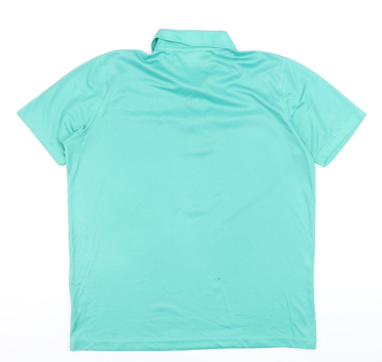 Donnay Men's Green Lightweight Polyester Polo Shirt Size L