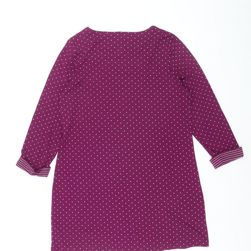 Love Leisure Women’s Purple Polka Dot Shift Dress Size 16