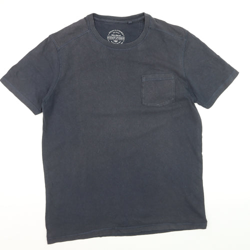 Fat Face Men's Navy T-Shirt Hemp Cotton Blend Short Sleeve M