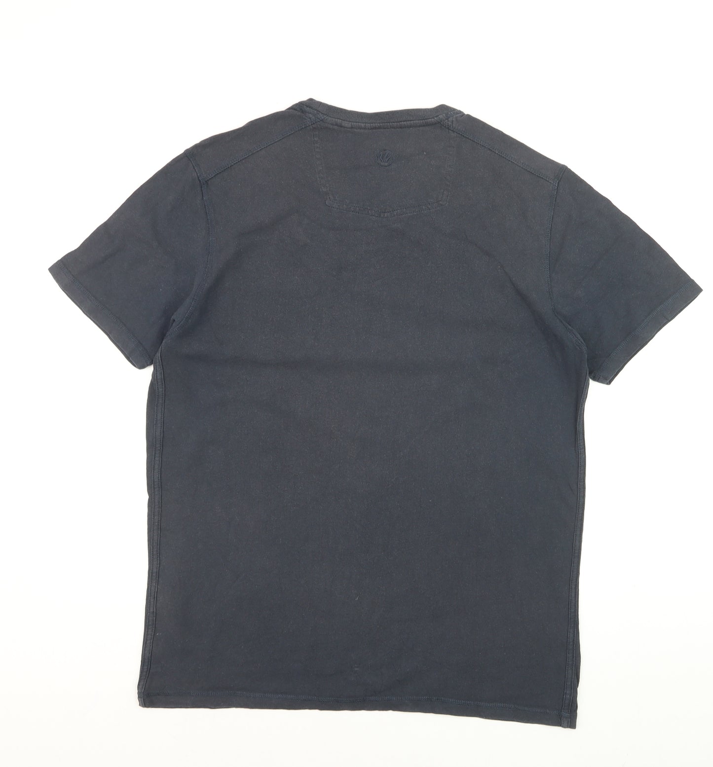 Fat Face Men's Navy T-Shirt Hemp Cotton Blend Short Sleeve M
