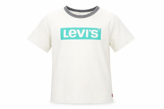 Levi's Boys White Ringer Logo T-Shirt Size 12 Years