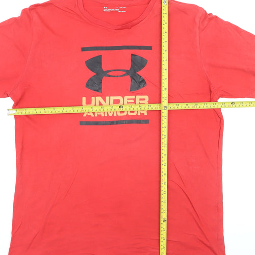 Under Armour Men's Red XL HeatGear Sports T-Shirt Loose Fit