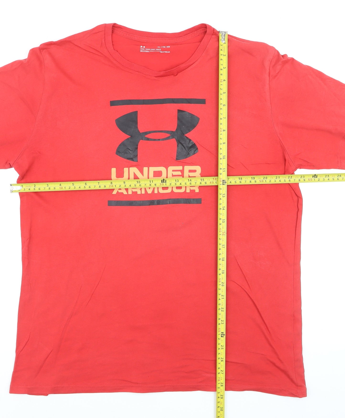 Under Armour Men's Red XL HeatGear Sports T-Shirt Loose Fit