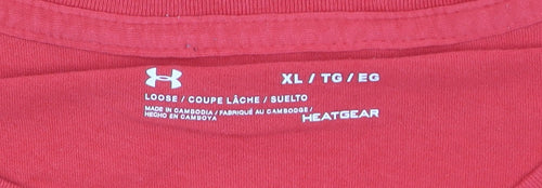 Under Armour Men's Red XL HeatGear Sports T-Shirt Loose Fit