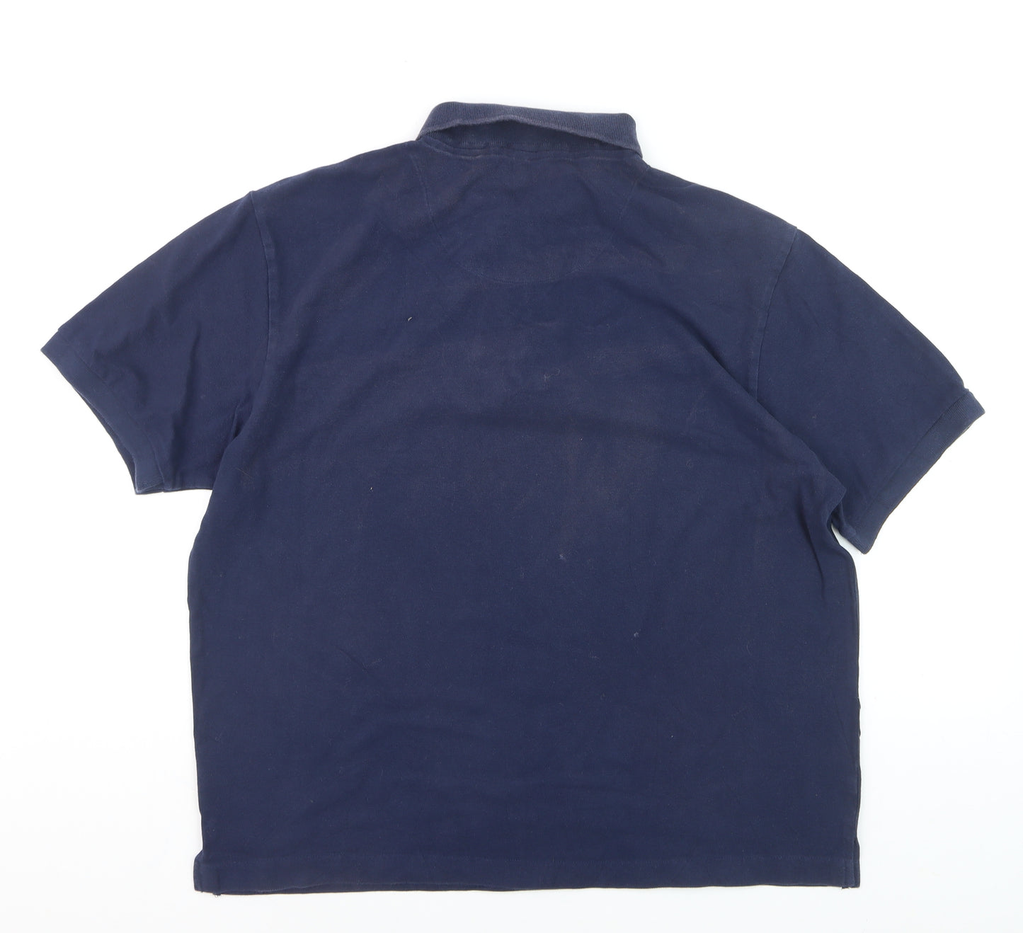 Cherokee Men’s Blue Cotton Polo Shirt XL Beach Logo