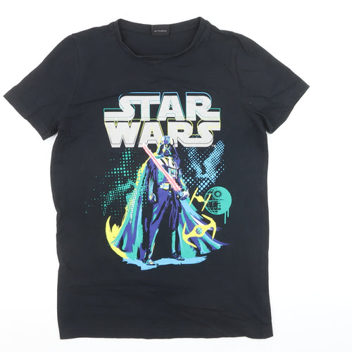 Tu Boys Star Wars Darth Vader Black Cotton T-Shirt 12 Years