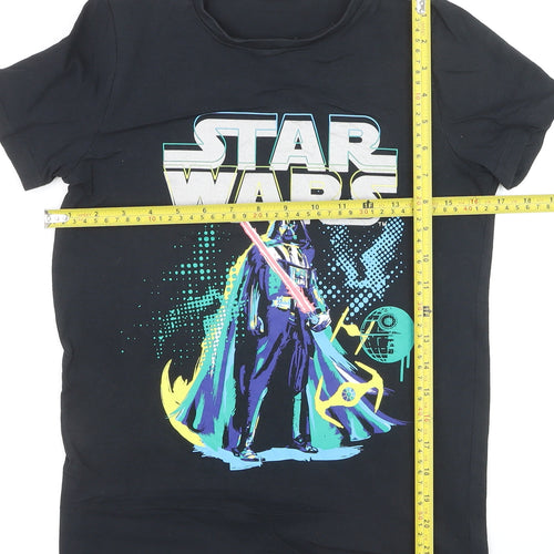 Tu Boys Star Wars Darth Vader Black Cotton T-Shirt 12 Years