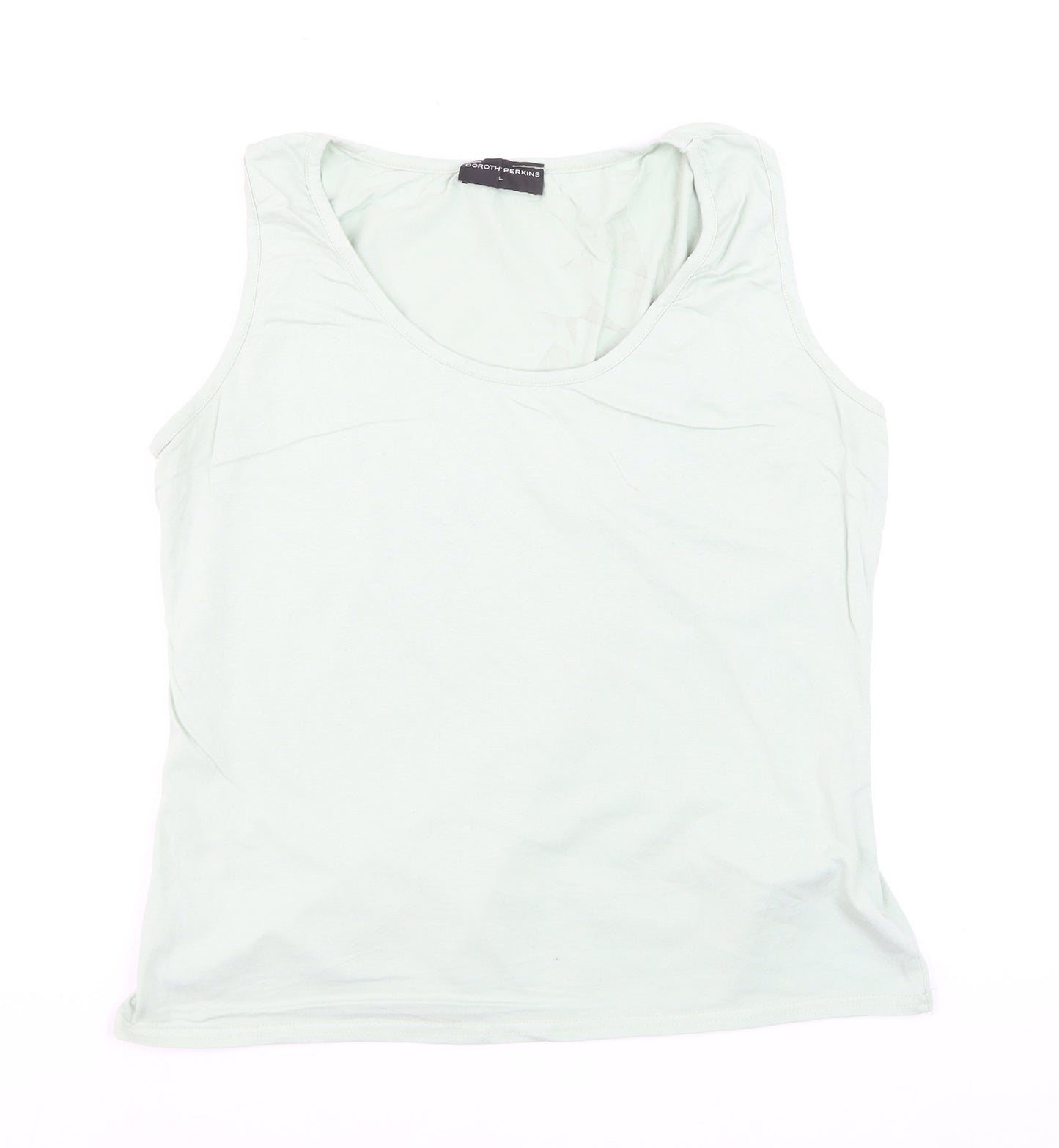 Dorothy Perkins Women’s Light Green Basic Cotton Tank Top L