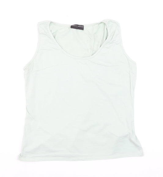 Dorothy Perkins Women’s Light Green Basic Cotton Tank Top L