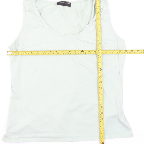 Dorothy Perkins Women’s Light Green Basic Cotton Tank Top L