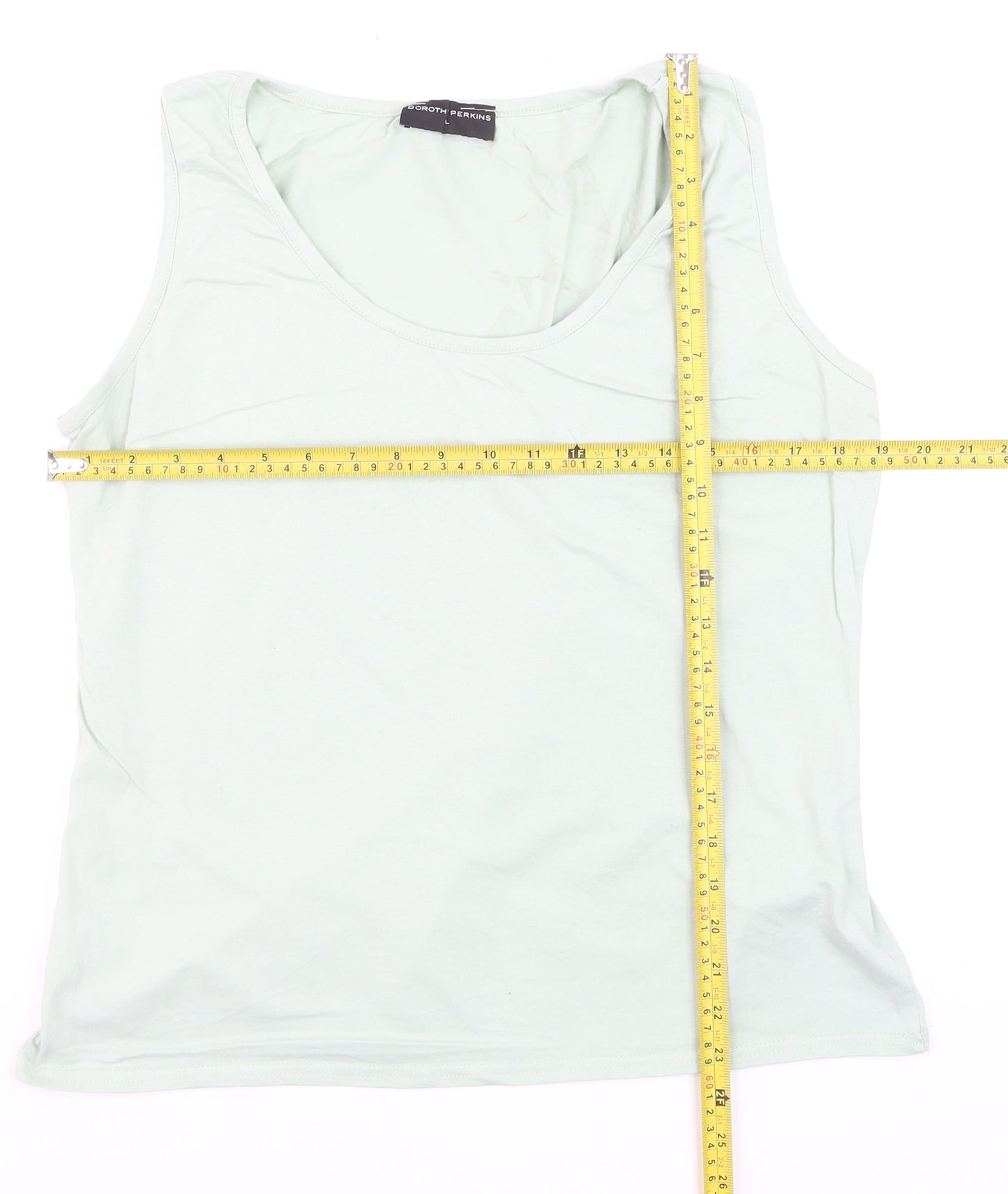 Dorothy Perkins Women’s Light Green Basic Cotton Tank Top L