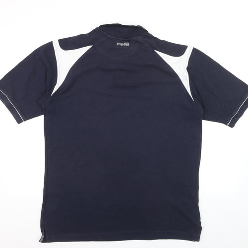 PING Collection Men's Blue Colourblock Golf Polo Shirt L