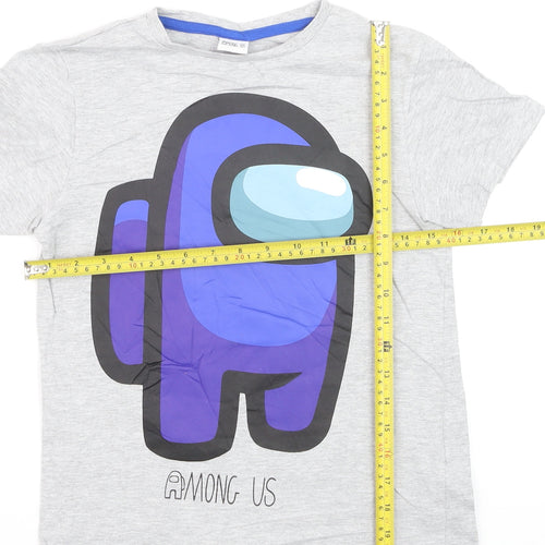 Character.com Boys Grey Among Us Graphic Cotton T-Shirt 11-12 Years