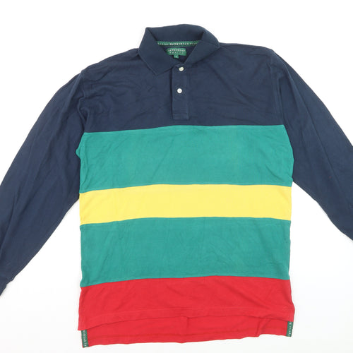 Hawkshead Sports Men's Multicoloured Long Sleeve Polo Shirt S