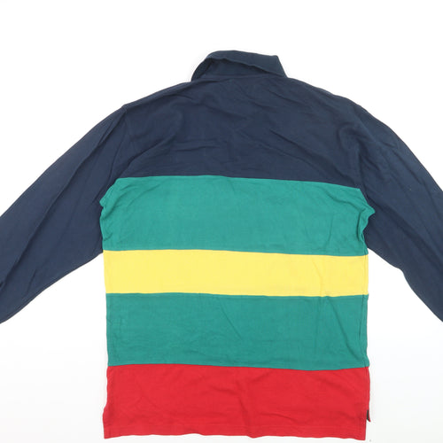 Hawkshead Sports Men's Multicoloured Long Sleeve Polo Shirt S